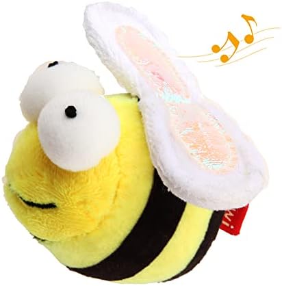 Gigwi Interactive Squeaking Cat Toy，Chirpy Bee Sound Toy for Cats，Melody Chaser Play Squeak Kitten Toy for Boredom