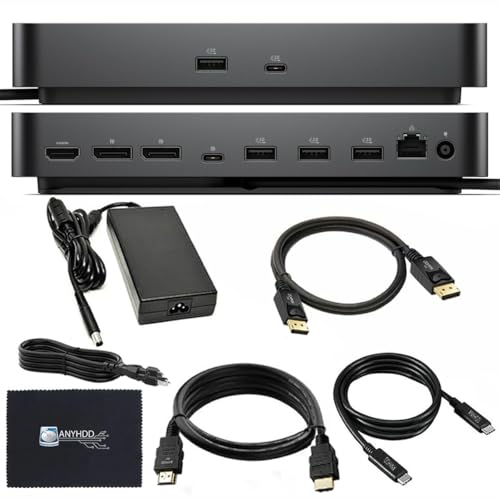 Dell Pro Dock WD25 USB-C Docking Station 100W Power Dual 4K Display Support Includes Anyhdd HDMI DisplayPort and C to C Cable 3 Year Warranty