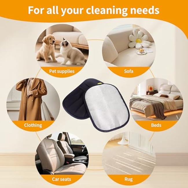 Pet Hair Removal Glove, 2025 Upgraded Five-Finger Electrostatic Grooming Tool for Cats & Dogs, Reusable Magic Fur Remover for Furniture, Car, Couch & Clothing, Essential Pet Grooming Supplies (1)-Yvu6tfKM