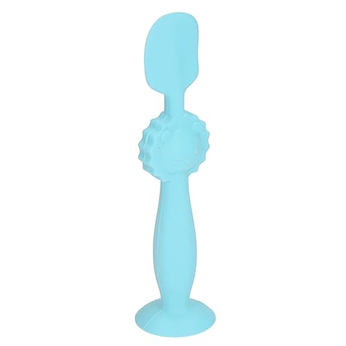 Miniatura 8 de Cepillo de crema para pañales para bebé, base de ventosa, espátula de silicona para pañales de silicona para uso diario (azul)