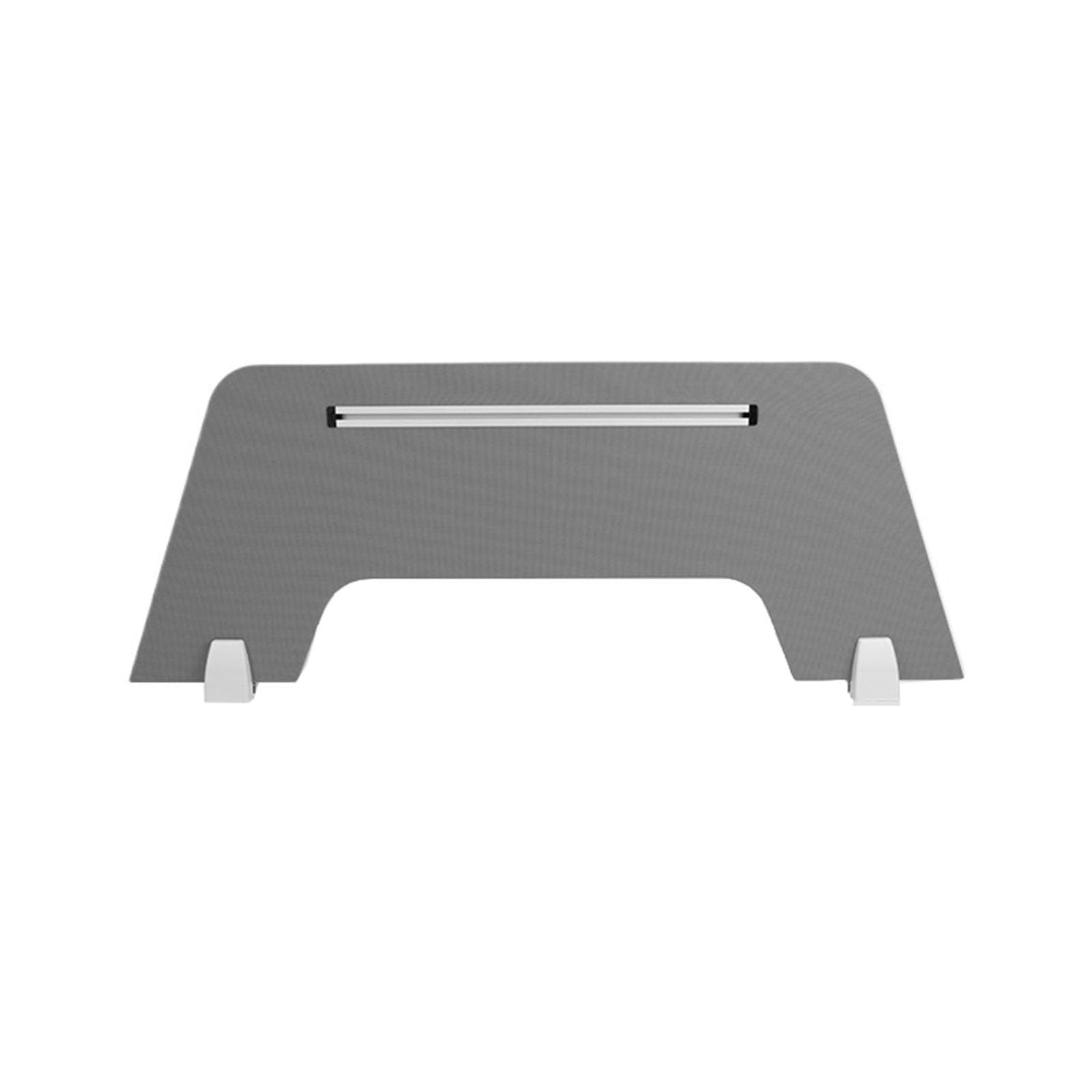Cloison insonorisée de bureau avec rail aluminium pour ranger le plan de travail