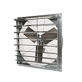 TPI Corporation CE30-DS Direct Drive Exhaust Fan, Shutter Mounted, Single Phase, 30