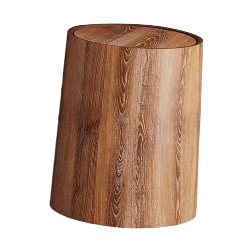 Bvdfgk Papelera de Imitación Madera, Cesto de Basura, Contenedor de Papel, Cubo de Basura para El Hogar, Baño, Cocina Y Dormitorio, m