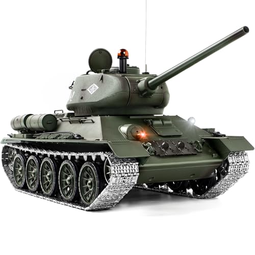1/16 RC Tank, Heng Long Soviet Union T-34 Army Toy with Smoke, Sound, Light, 2.4G Remote Control...