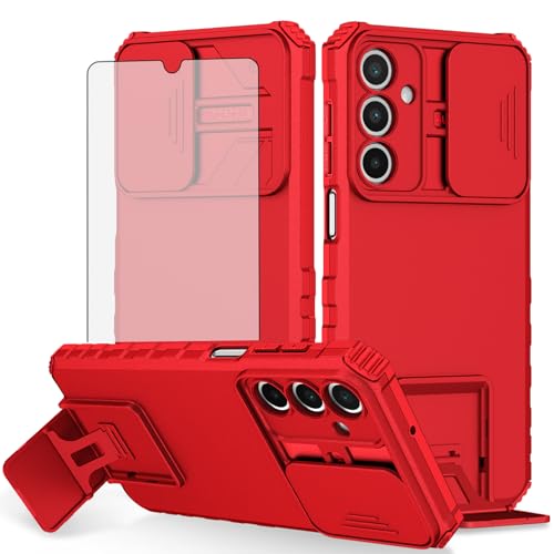 Coque Samsung Galaxy A16 5G avec protège-caméra coulissant et verre trempé Asuwish