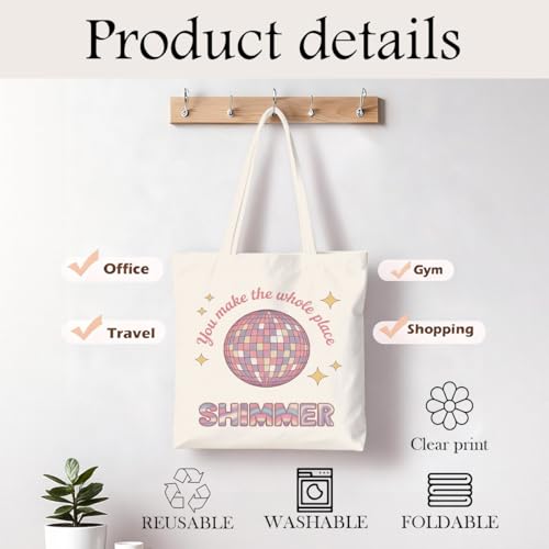 Bolsa Tote de Lona Reutilizable con Diseño Divertido miniatura 4