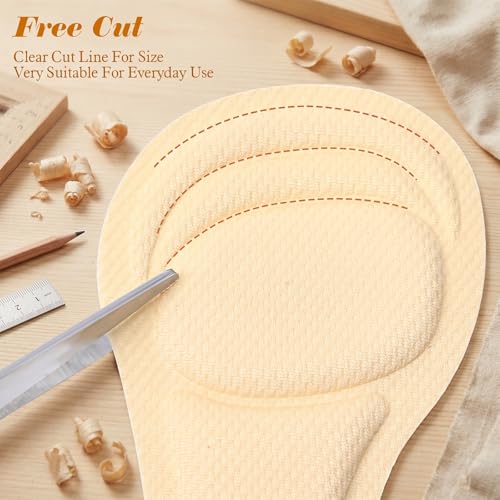 4 pares de plantillas para sandalias acolchonadas para mujer miniatura 6