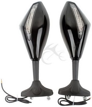 Pair Of Black Motorcycle Motorbike Rear View Left & Right Side View Mirrors Fit For HONDA CBR600F3 1995-1998