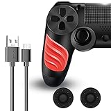 🎮【Compatibilidad】El mando PS-4 es compatible con toda la consola . Y el Gamepad PS-4 tiene casi las mismas funciones que el mando original. Nota: Este controlador de juego PS-4 es hecho por la tercera parte.