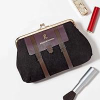 付録】高見えする大容量「がま口ポーチ」が1590円で登場 黒のスエード