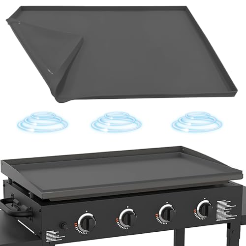 Silicone Griddle Mat Cover for Blackstone 36 Inch Griddle, Heavy Duty Food Grade Silicone Griddle Cover, Griddle Accessories for Blackstone, All Season Protective Cover for Blackstone Grill (Gray)