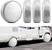 Kohree Tire Covers Tire Protectors RV Wheel Motorhome Wheel Covers Sun Rain Frost Snow Protector Waterproof Aluminum Film, Cotton Lining Fits 27 inches to 29 inches Tire Diameters Set of 4