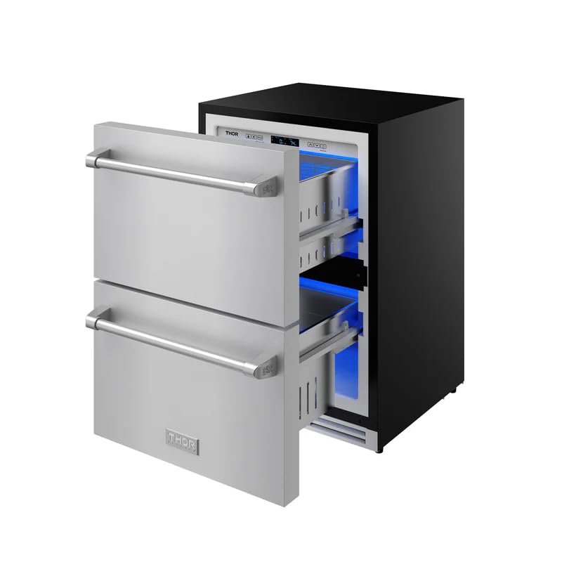 24 Inch Undercounter Built-In/Freestanding Drawer Freezer – Stainless Steel | Gordon Ramsay Series on Fridge.com - View 5