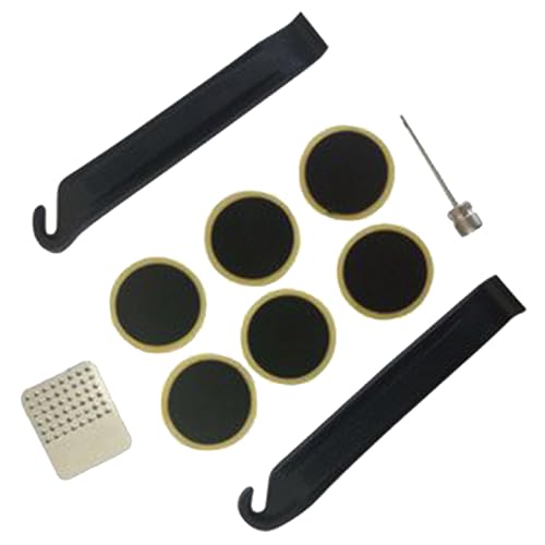 Kit de Parches Bicicleta,Kit de Parches para Bicicletas,Reparación Pinchazos Bicicleta con Palancas Neumáticos,Autoadhesivos Parches Reparación Pinchazos Bicicletas,Kit Repara Pinchazos Bicicleta