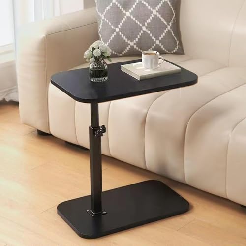 Table d'appoint en forme de C au design moderne et finition soignée - 5