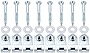 Truck Bed Mounting Hardware Kit Set of 8 Bolts, Washers, Captured Nuts Replacement for 1997-2014 Ford F-150 1997-1999 Ford F-250 2006-2008 Lincoln Mark LT Replaces 924-312