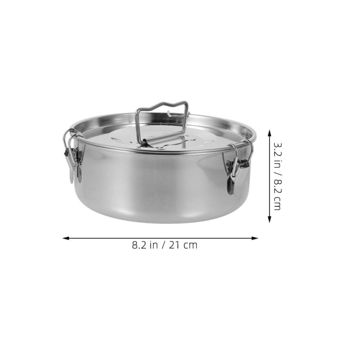 Molde Diseño de Bloqueo de Acero Inoxidable para Flan con Tapa Fácil de Limpiar Accesorio Adecuado para Hacer Flanes en Ollas a Presión y Cocina Casera