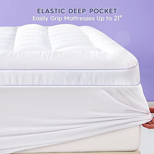 Abene 3 Inch Dual Layer Memory Foam Mattress Topper Queen thumb #5