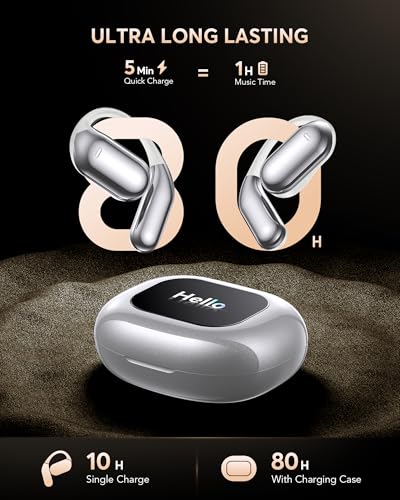 Image of EUQQ AI Translation Earbuds, Language Translator Earbuds Real Time for 144 Languages,audifonos traductores ingles espanol,Bluetooth 5.4 LCD Touch Screen Earphones,Ideal for Travel Business Learning