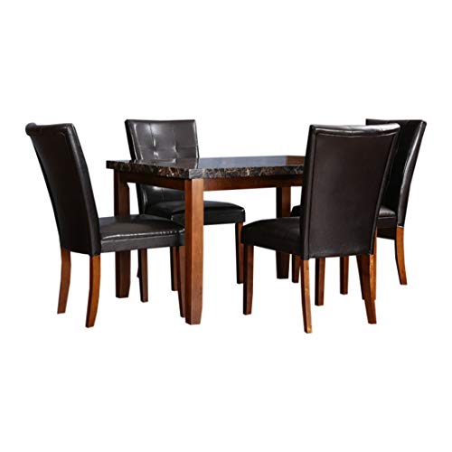 Image of Hometown Eden 4 Seater Dining Table Set (Walnut)
