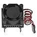 VGEBY RC Motor Cooling Fan Heatsink Fan RC Accessory for TRAXXAS 1/18 Remote Control Car (Black)
