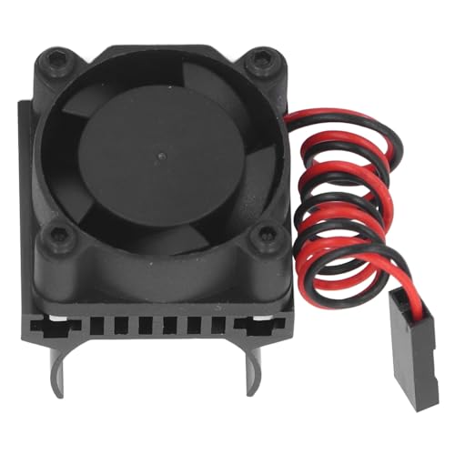RC Motor Heatsink, Easy Installation Match Lightweight RC Motor Fan DC 5V Aluminum Alloy for DIY (Black)
