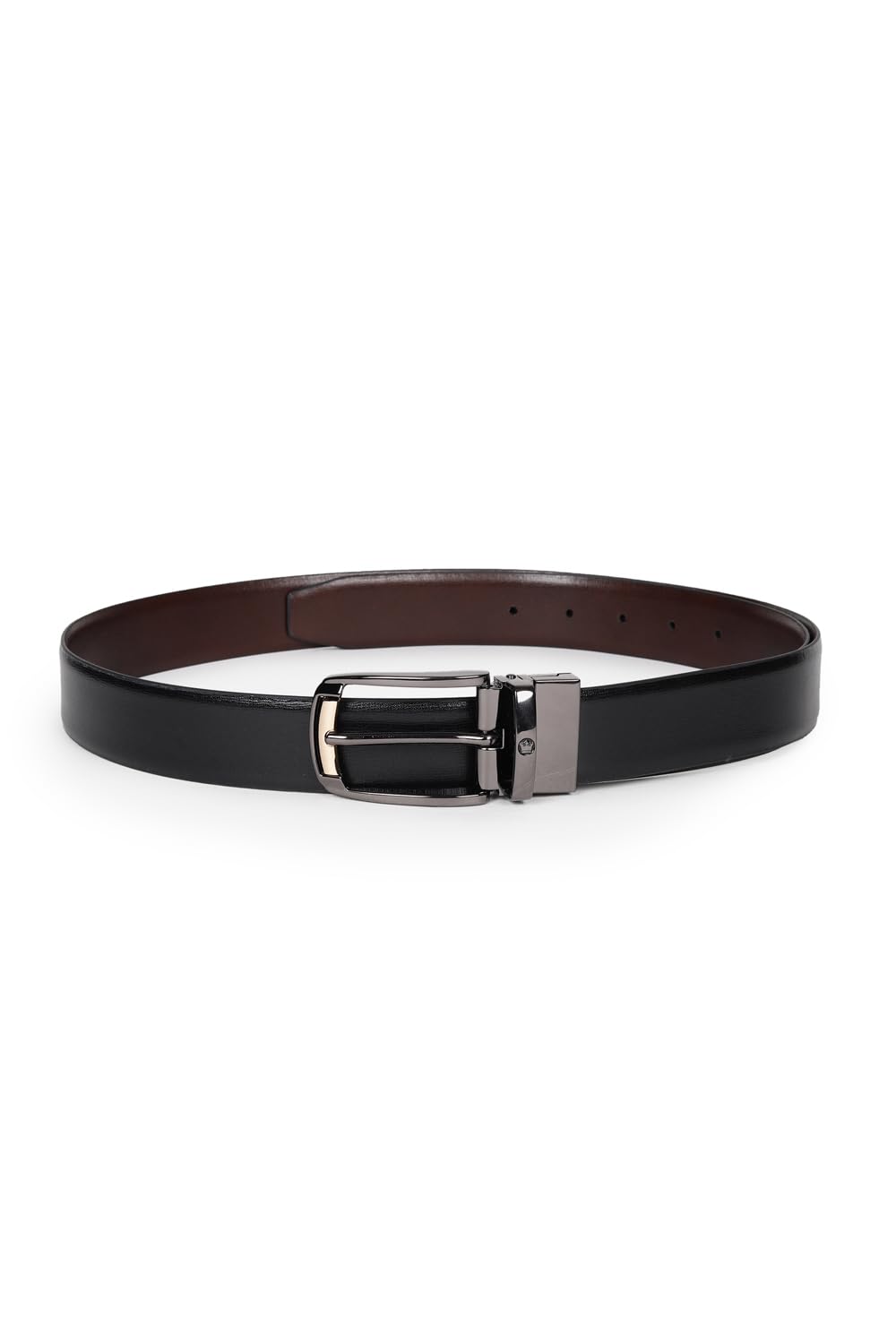 louis philippe Men Solid Reversible Formal Italian Leather with Dual Tone Buckle Belt-picture-26