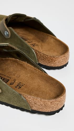 Image of Birkenstock Men's Boston Clogs, Thyme, Green, 11 Medium US