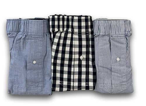 J.Crew 3 Pack Mens Underwear Cotton Boxer Shorts Size LARGE Woven Boxers (Practical)