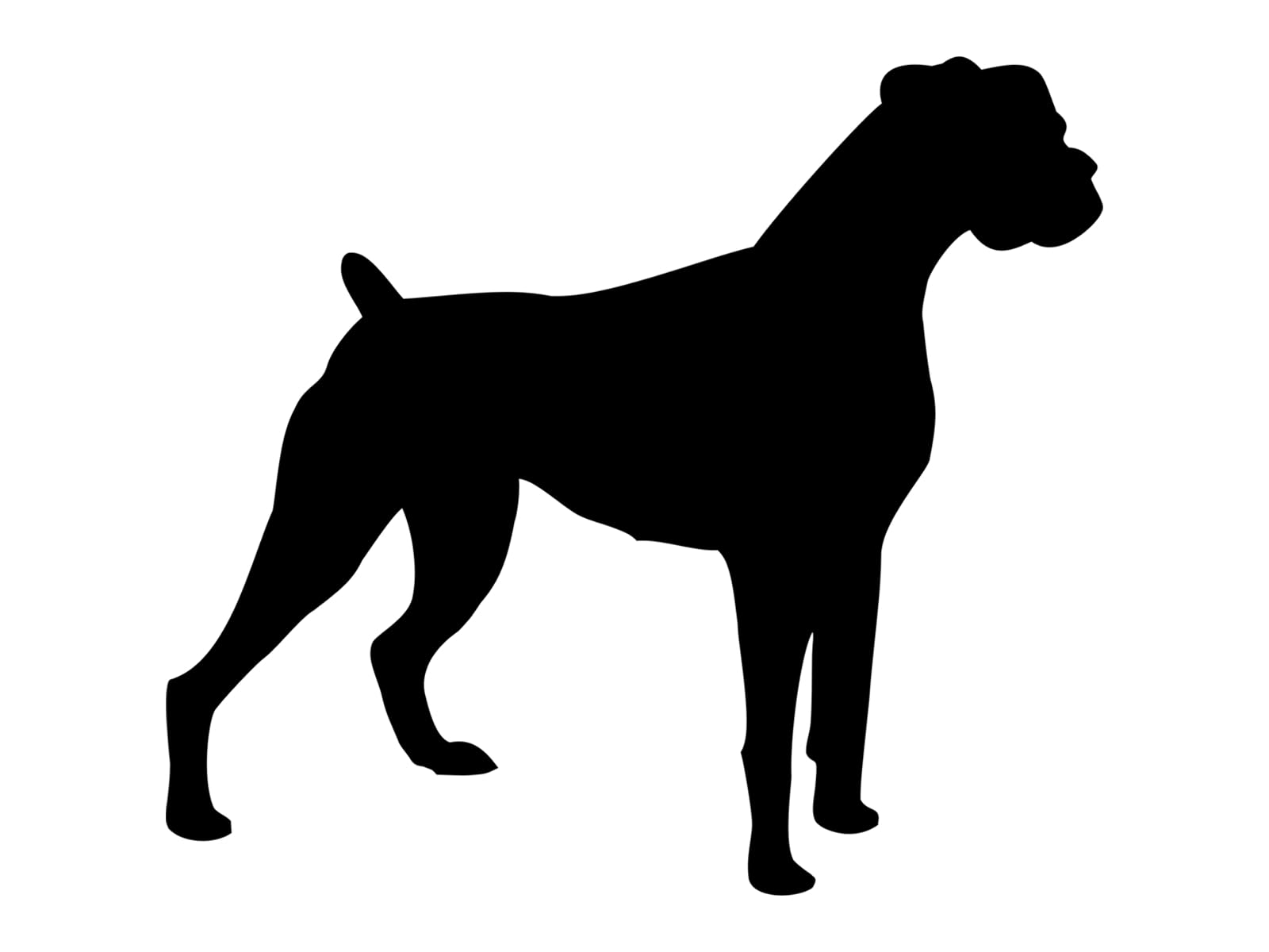 EMPIRE DESIGN Boxer Dog Puppy Silhouette Vinyl Decal Sticker Vinyl Car Sticker
