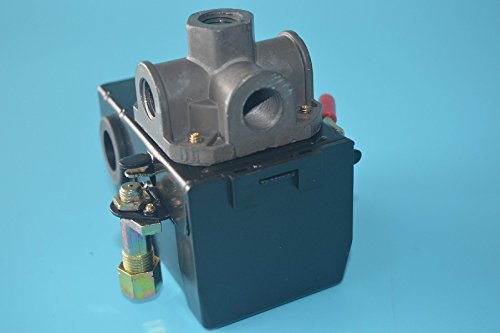 Lefoo Pressure Switch Control 90-125Psi 4 Port Heavy Duty 26 Amp For Air Compressor Lf10A-4H-1-Npt1/4-90-125 #TOP1