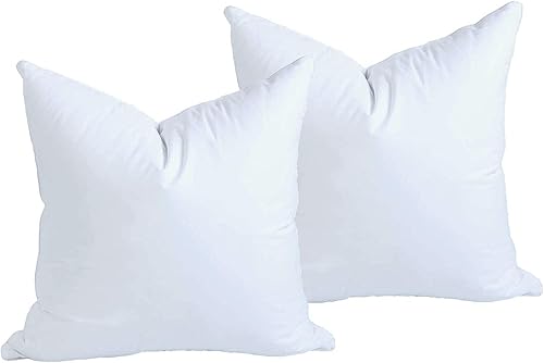 MoonRest Forma de relleno de almohada cuadrada de plumón sintético – relleno de alternativa de plumón para almohada decorativa, sofá, cojines,