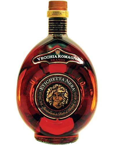 Vecchia Romagna Brandy Etichetta Nera Italienischer Likör 38% Vol 700ml gereift und abgefüllt in Italien Cover