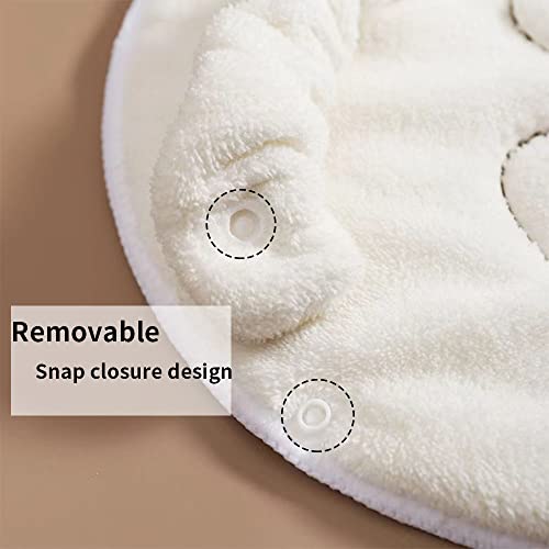 Hruired Hair Towel Wrap For Women - 3 Pack Super Absorbent Rapid Drying Hair Towel With 1 Pack Mask Towel, Magic Instant Dry Hair Cap Towel With Button, Hair Wrap Towels For Curly Hair Anti Frizz #TOP6