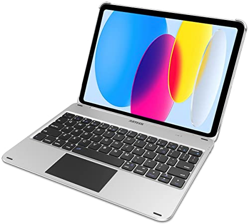 Ipad 10 Gen 10.9-Inch Keyboard Case With Trackpad, Arteck Bluetooth Keyboard With Folio Full Protection Case And Touch Pad For Apple 10.9-Inch Ipad 10 Generation (2022) With 130 Degree Swivel Rotating #TOP2