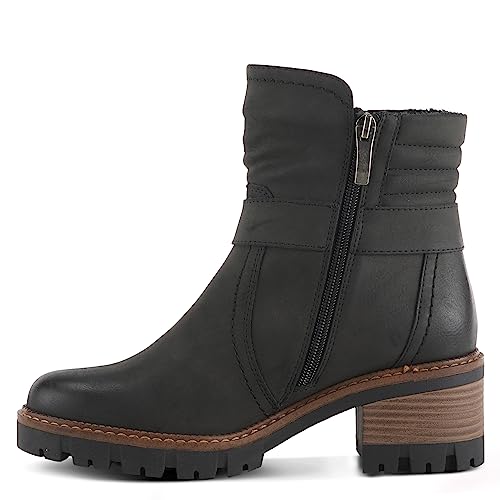 Spring Step Smokies Bootie - Water Resistant Synthetic Textile Upper - Zipper Closure Padded Removable Insole with Flexible Shock Absorbent TPR Outsole, 2.5” Heel2