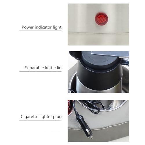 Hervidor Eléctrico Portátil de Acero Inoxidable 1300ml miniatura 4