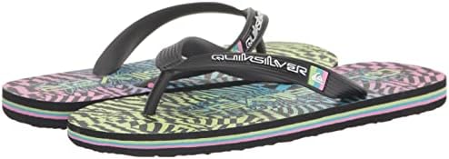 Quiksilver Boy's Unisex-Child Molokai Art Youth Sandal Flip-Flop, Black/Pink/Blue, 11 Little Kid | Image 6