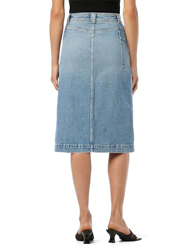 Joe's Women's The Pheobe High Rise Patch Pocket Midi Denim Skirt3