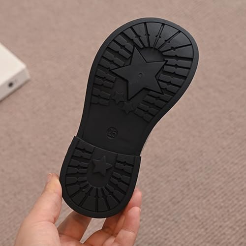 Cute Bowknot Glitter Short Boots for Girls Kids Low Heel Dress Booties Winter Sparkly 6 Toddler Girls Boots3