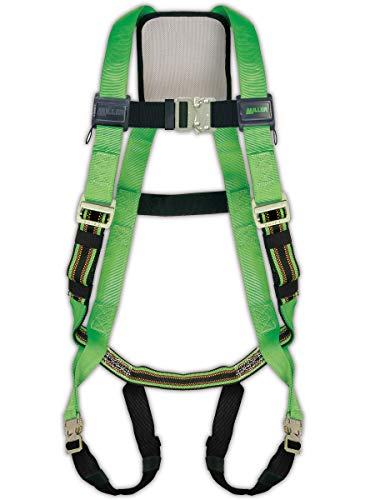 Honeywell Miller Fall Protection P950QC/S/MGN DuraFlex Python Friction Full Body Harness, Small/Medium, Green
