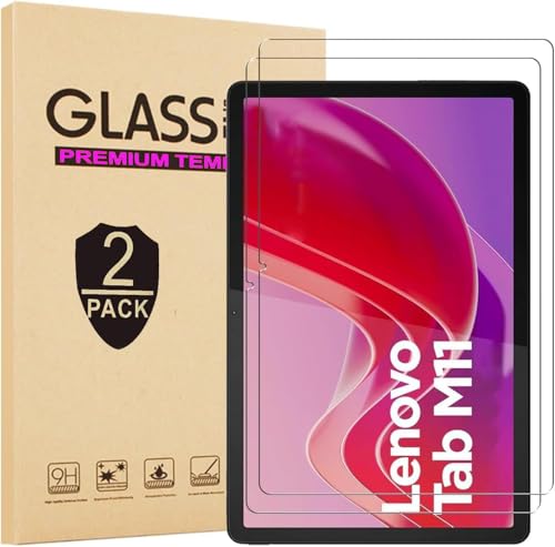 Lnuyefn [2 Pack] Screen Protector for Lenovo Tab M11/Tab K11 LTE 2024 Tempered Glass Film Guard for Lenovo Tablet M11/K11 Model TB-330FU/TB-330XU Anti-Scratch 9H Hardness Bubble-free Clear