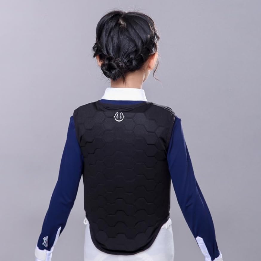 Luminexia Chaleco Protector de equitación,Chaleco Ecuestre Acolchado de EVA,Chaleco Protector Ecuestre,Chaleco de Seguridad para Montar a Caballo,cómodo y Ligero（Varios tamaños Disponibles）