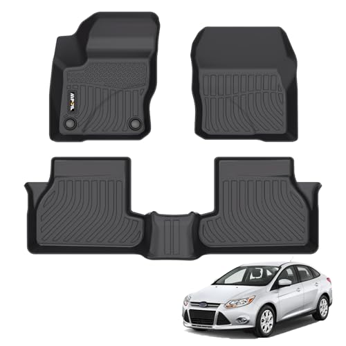 AIPOIL® Floor Mats for 2012-2018 Ford Focus (S | ST | SE | SEL | Titanium) | All-Weather | Easy to Clean | All-Round Protection丨Full Set Automobile mats Accessories.