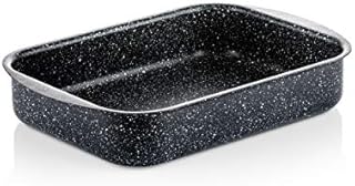 Westinghouse Non Stick Roasting Tin - Ø 30 cm Roasting Tray Oven Dish - Black Marble