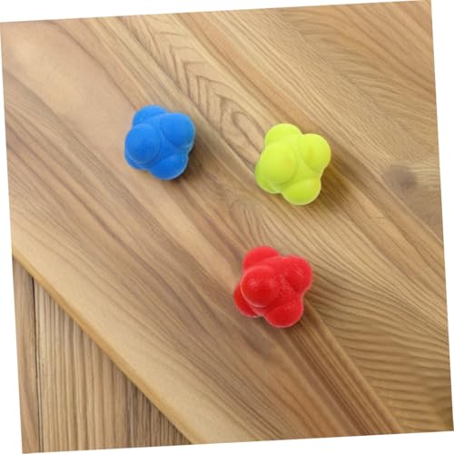 6pcs Balls D'entraînement À Vitesse De Réaction Améliorez Les Réflexes Et La Coordination pour L'agilité des Sports De Fitness Entraînement Élastique Balls De Réaction Élastique – Image 6