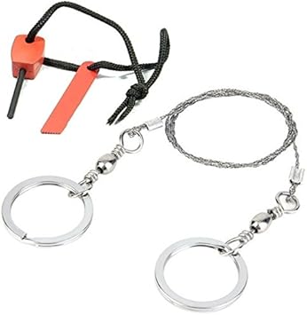 Amazon サバイバル 火おこし セット ワイヤーソー ファイヤースターター 地震 災害 事故 緊急時 Eleeje 安全対策 サバイバル