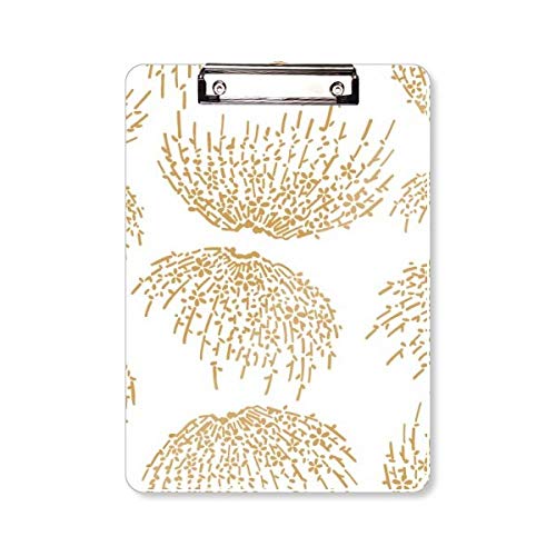 Porte-bloc A4 blanc rigide avec pince puissante et motif esthétique d'automne japonais
