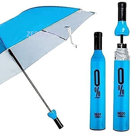 Windproof Double Layer Umbrella with Bottle Cover Umbrella for UV Protection & Rain | Outdoor Car Umbrella for Women & Men (1Pcs) (Multicolor)-image-4