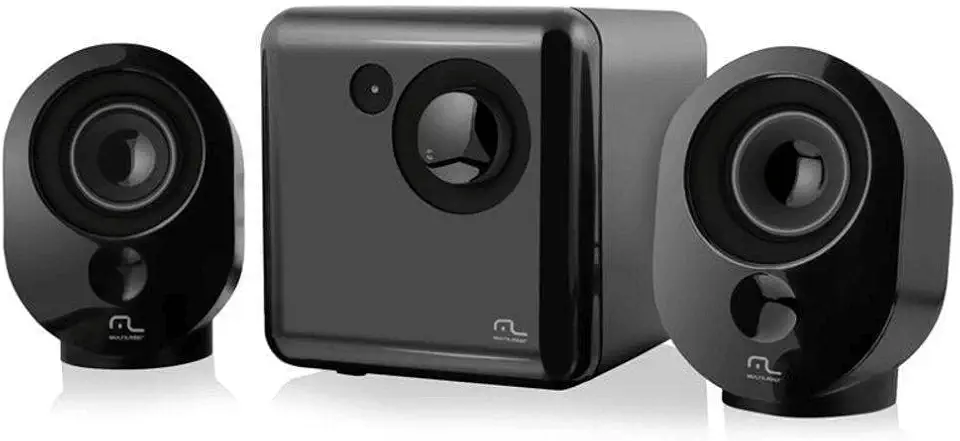 Caixa De Som Multilaser 2.1 Preto E Grafite Usb - SP166